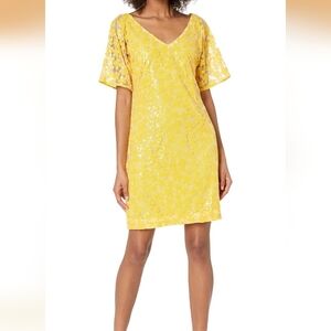 Trina Turk Sunny Yellow Midi Dress